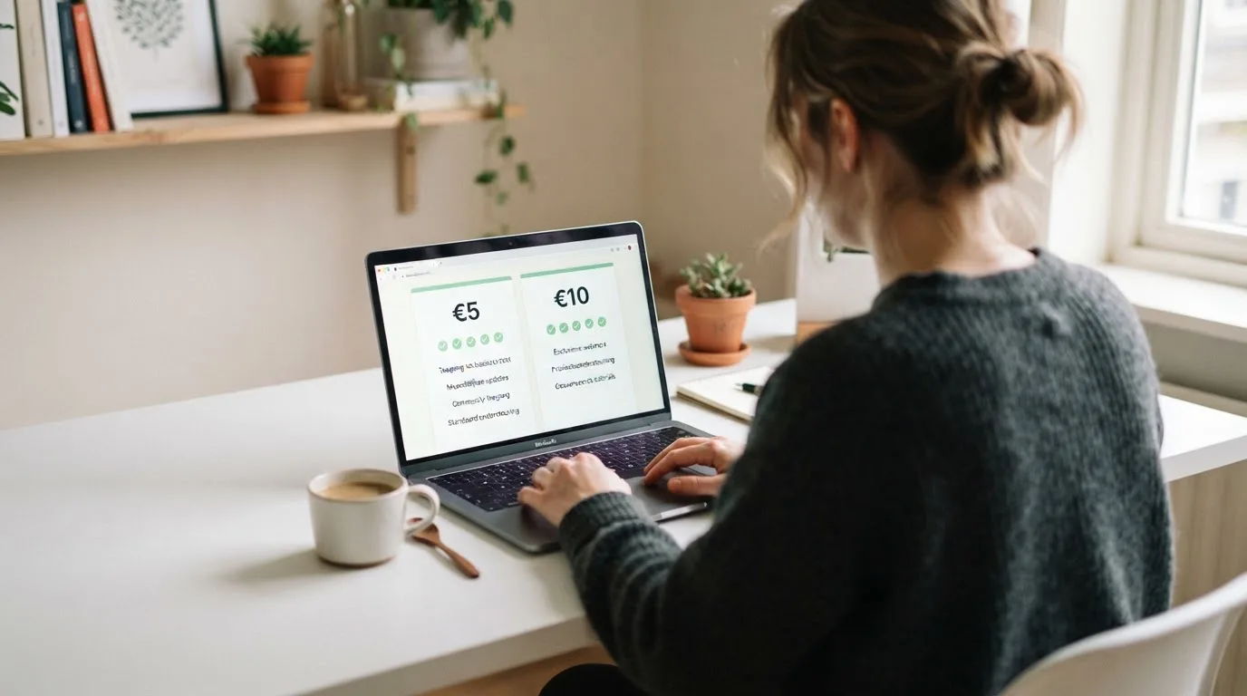 Een vergelijkingstabel van online casino's met kolommen voor minimale storting en bonus